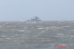 Bye-bye to the last ferry off Ocracoke due to Subtropical Storm Andrea