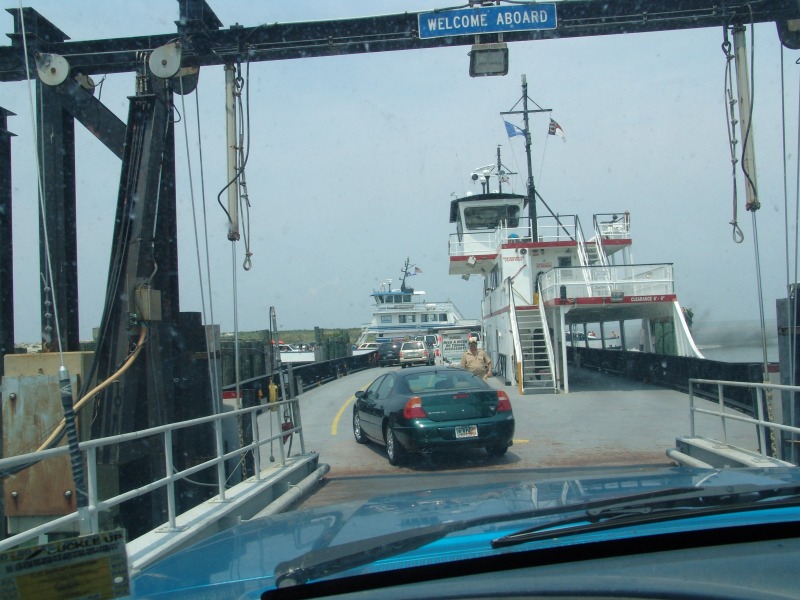 Boarding the M/V W. Stanford White from the dash cam