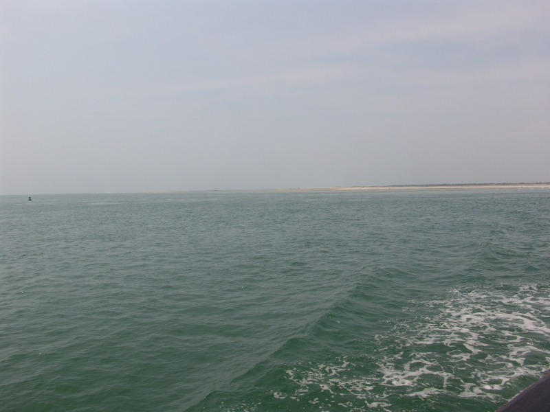 Leaving Ocracoke Island astern