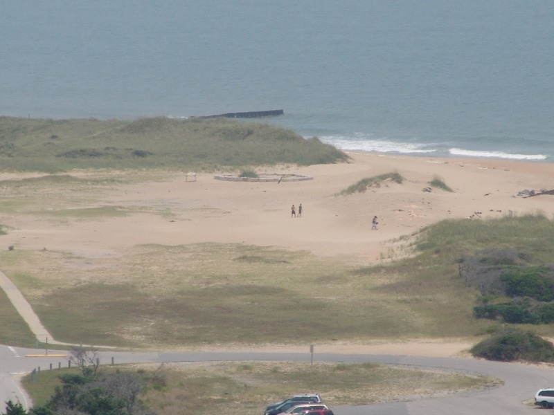 The footprint of the lighthouse at the original location