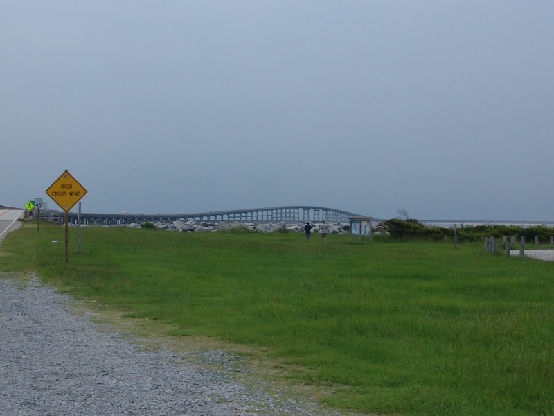 Southern end of the Oregon Inlet Bridge