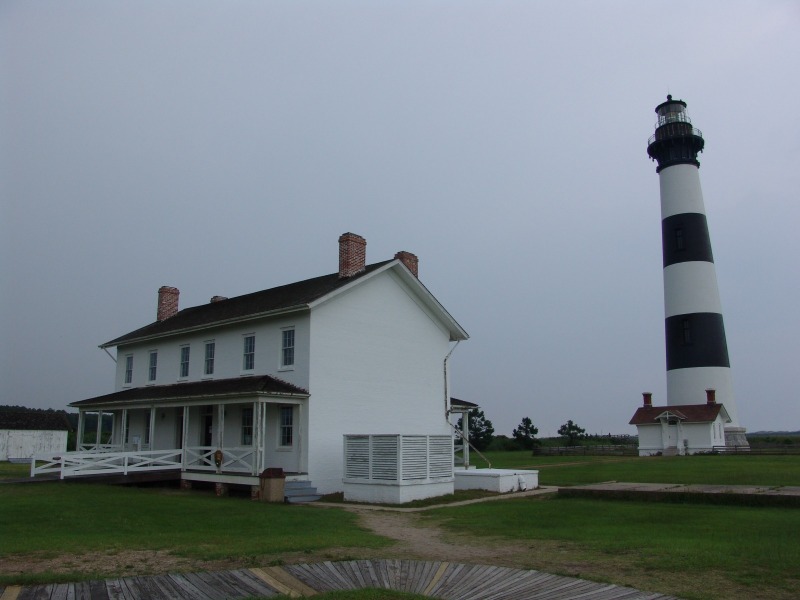 Bodie Island Lighthouse and Keeper's house