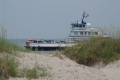 M/V Chicamacomico coming into view (Ocracoke/Hatteras Ferry, Part Deux)