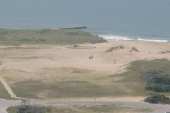 The footprint of the lighthouse at the original location