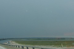 If you look carefully, you can see Bodie Island Lighthouse framed by a storm...