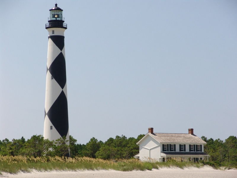 The lighthouse and the keeper's house...