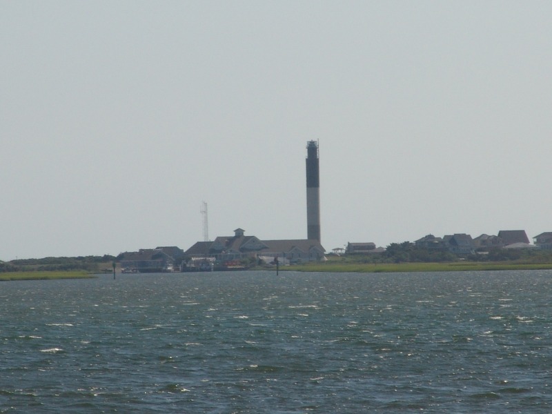 Both lighthouses are visible from the beach house on Ocean Isle