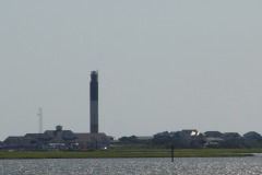 Passing Oak Island lighthouse on the way to Bald Head Island