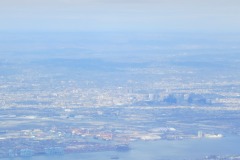 Newark, NJ (EWR airport on the left, downtown on the right)...