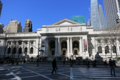 The New York Public Library with it's iconic lions guarding the entrance...