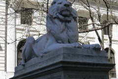 Fortitude guards the north side of the library...