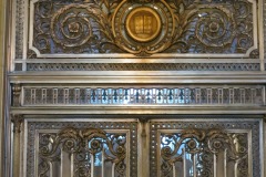 Ornate brass door...