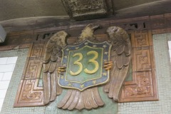 Station medallion at 33rd Street on the Lexington Avenue line (4-5-6 trains)...