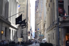 Once again looking down Wall Street from Trinity Church...