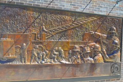 Beautiful bronze mural...<B>may we never forget</B>!