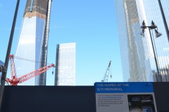 The names at the 9/11 Memorial surround the two pools...