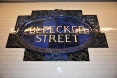 Bleecker Street station tilework...