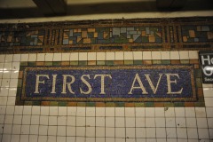 First Avenue station tiles...