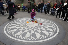 Not often do you get this clear a shot at  Lennon's memorial....
