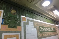 Tilework in Columbus Circle station at 59th Street...