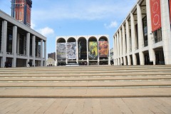 The famous Lincoln Center plaza...