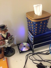 Burning the master DVD copy...