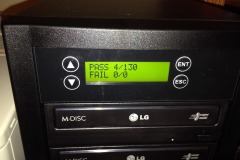 130 burned DVDs later (burning 7 DVDs at once!)...
