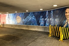 "In Service" Mural at McPherson Square Metro Station
