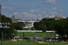 South side of the White House (notice the much larger exclusion zone encompassing The Ellipse)