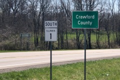 Long country roads from I-70 to the Crawford County line!