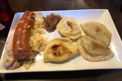 Lovely lunch at Pierogi Mountain downtown! Lovely lunch at Pierogi Mountain downtown!