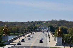 Looking toward Arlington from the rear of the Lincoln Memorial