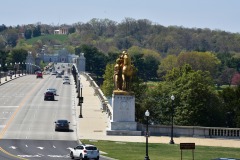 Looking toward Arlington from the rear of the Lincoln Memorial Looking toward Arlington from the rear of the Lincoln Memorial
