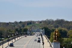 Looking toward Arlington from the rear of the Lincoln Memorial Looking toward Arlington from the rear of the Lincoln Memorial