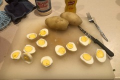 The eggs and potatoes were pretty much idiot-proof in the Instant Pot! The eggs and potatoes were pretty much idiot-proof in the Instant Pot!