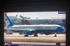 Air Force 2 departing LAX earlier in the day...