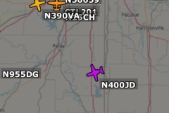Air Force 1 south of Kansas City (reg 82-8000) Air Force 1 south of Kansas City (reg 82-8000)