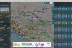 Congested airspace east of LAX