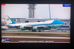 Touchdown and roll-out on 24L