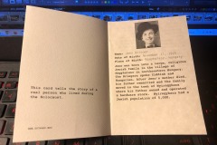 Randomly selected card at the entrance...the irony of selecting a Hungarian was profoundly affecting.