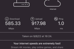 Speed test on the router itself...