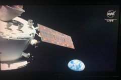 Artemis I Orion capsule on the way to the moon!