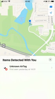 The alert finally shows up on my phone!
