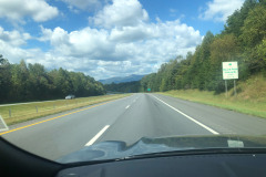 We can now start believing we're really in the mountains...