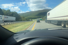 Back on I-77 north where two tunnels await us...