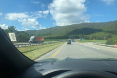 Back on I-77 north where two tunnels await us...