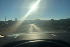 The sun is somewhat inconveniently located as we cross into Kentucky... The sun is somewhat inconveniently located as we cross into Kentucky...