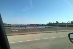 Crossing the Wabash River into Indiana Crossing the Wabash River into Indiana