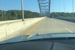Crossing the Ohio River into Kentucky...