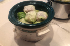 The crock pots are loaded.! The crock pots are loaded.!